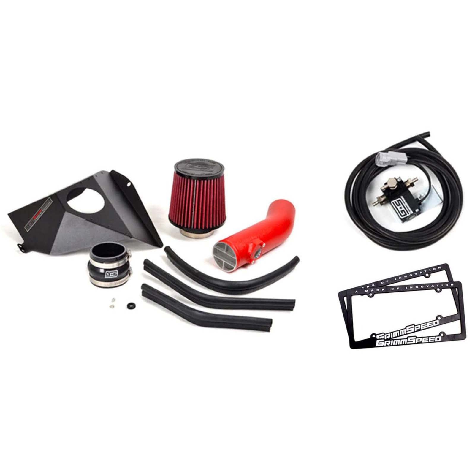 GrimmSpeed Stage 1 Power Package Red - 2015-2021 Subaru STI